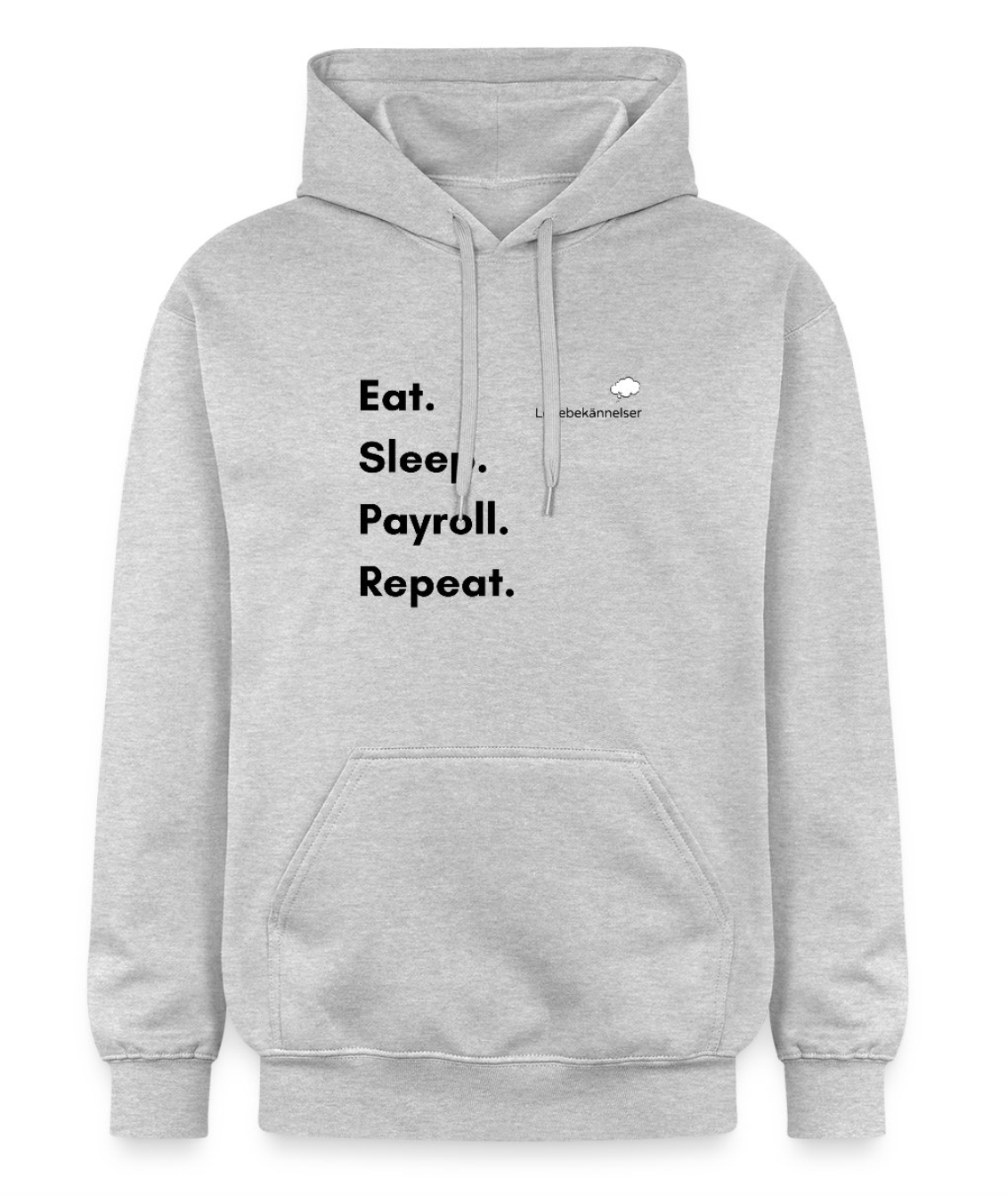 HUVTRÖJA - Eat, sleep, payroll, repeat - GRÅ